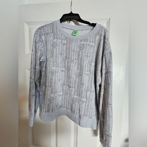 Honeydew USA Light Gray/Blue Patterned Loungewear/Pajama Set